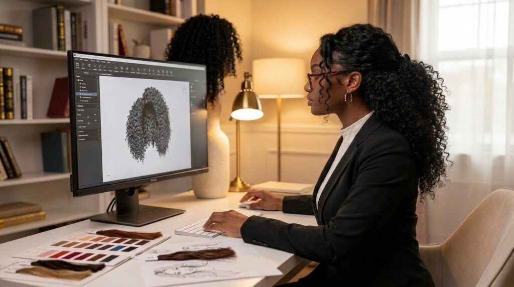 Lady working on computer designi… 202608012307